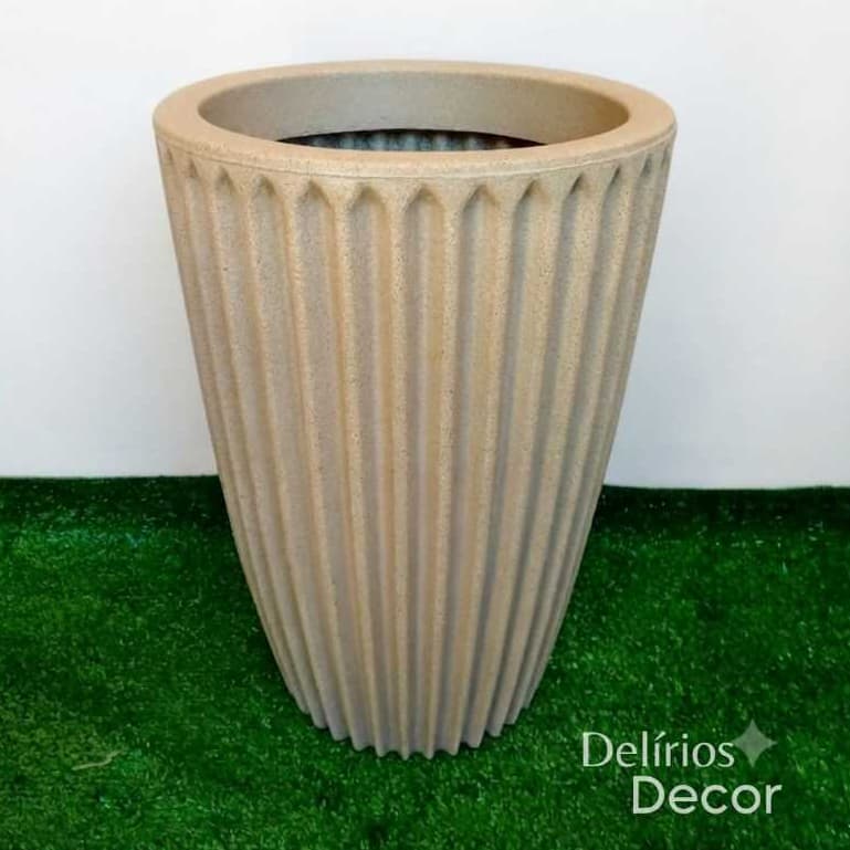 Vasos para Plantas e Flores, Decorativos em Polietileno, Coluna Romana Luxo M - Cód 41