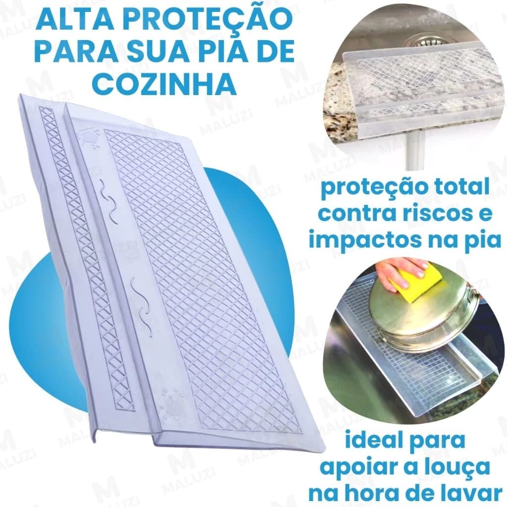 Protetor De Pia De Pvc Com Encaixe Grande