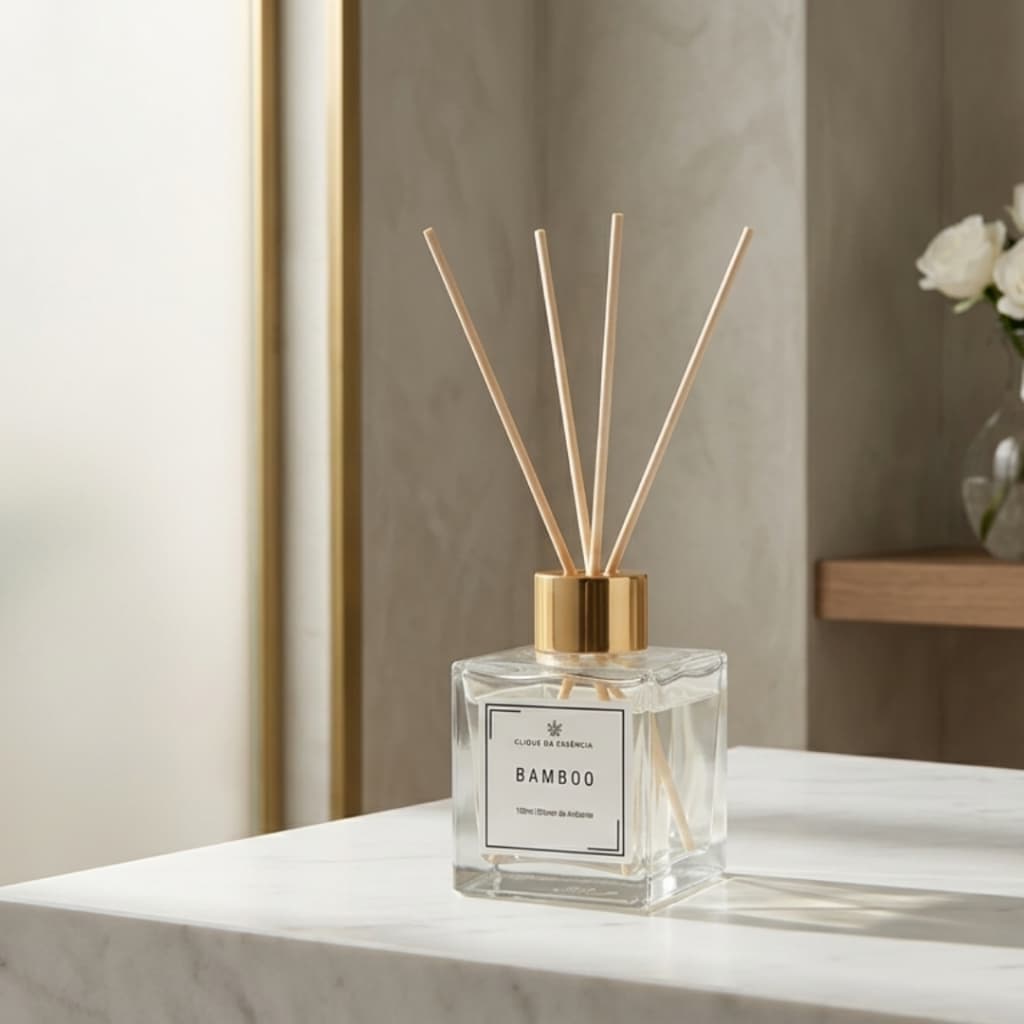 Difusor Aromatizador de Ambiente 100ml Perfume para Casa Varetas Quarto, Sala, Lavabo ou Escritório 9 Aromas 45 Dias