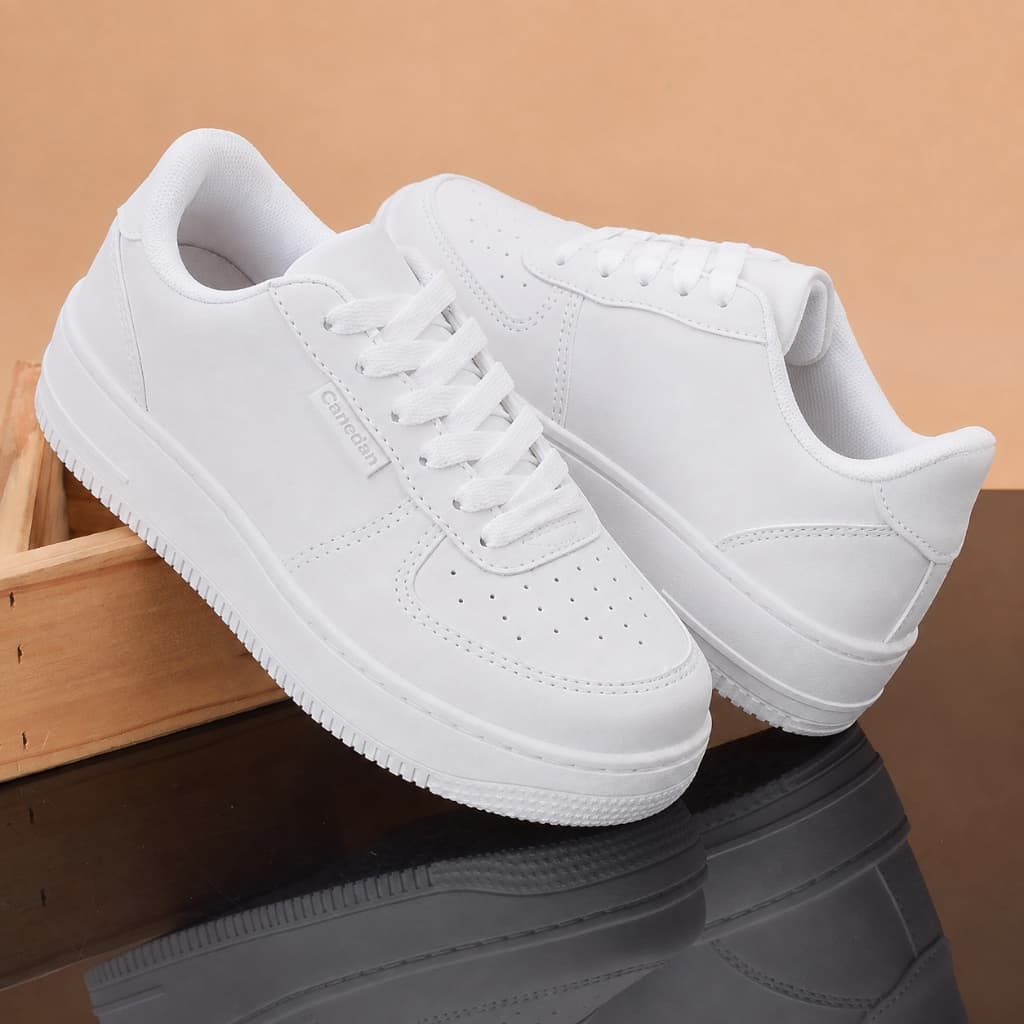 Tênis Casual Branco Feminino Sola Macia leve confortavel