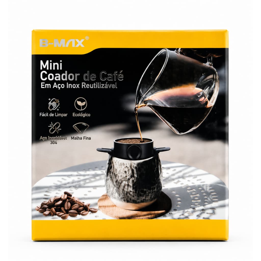 Mini Coador de Café Reutilizável B-Max