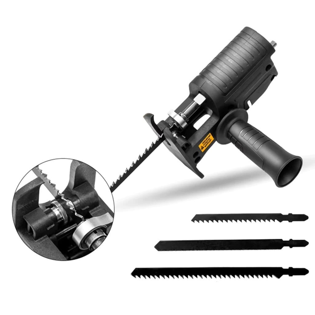 Kit Serra Adaptador de Serra Tico-Tico Elétrica para Furadeira e Parafusadeira, Ferramenta de Corte p/ Madeira