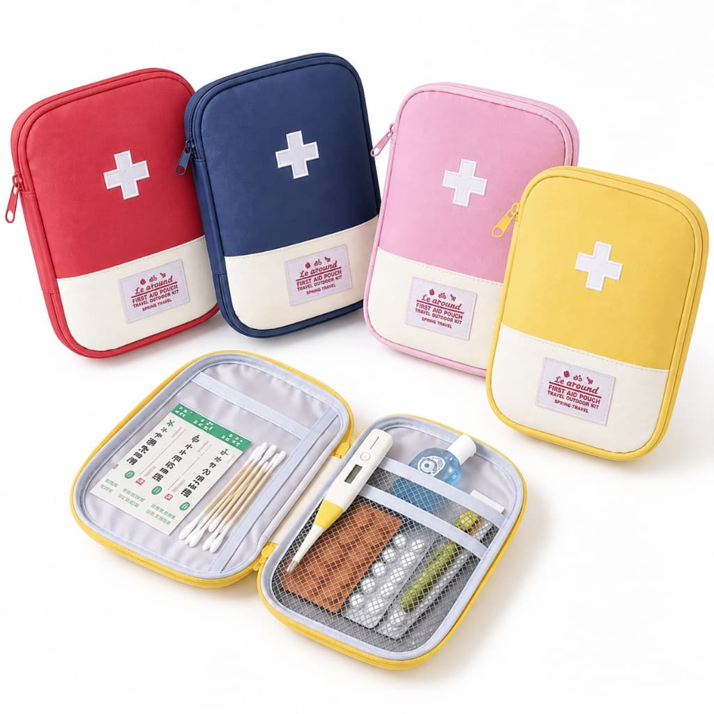 Bolsa Necessaire Porta Medicamentos Primeiros Socorros Organizadora Viagem Carro Camping Farmacinha