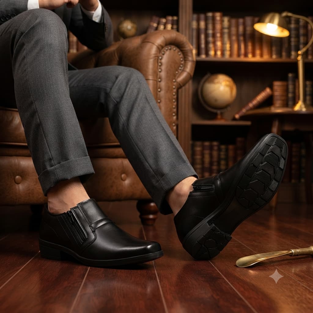 Bota Botinha Social Masculina Exclusiva Confortavel