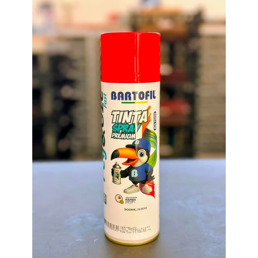 Tinta Spray Vermelho Bartofil 300ml 130g – Peg&Uze