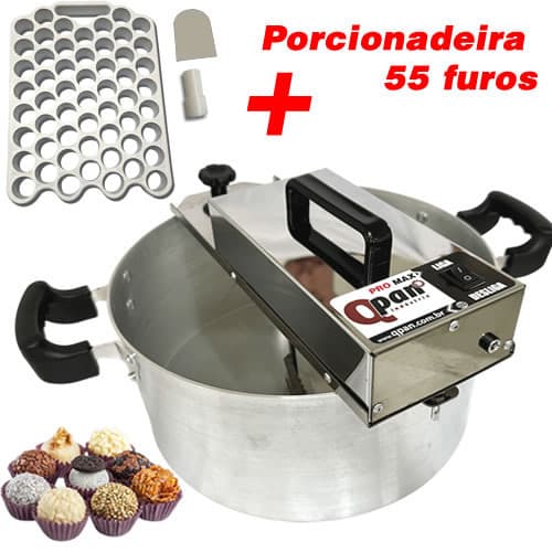 Panela Mexedora, Panela para Brigadeiro 6 Litros, Em Inox Bivolt 110v e 220v