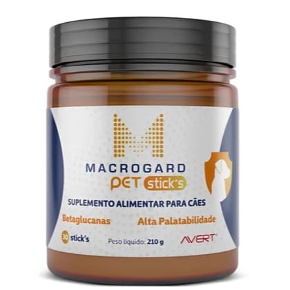 Suplemento Alimentar Avert Macrogard Pet Sticks para Cães
