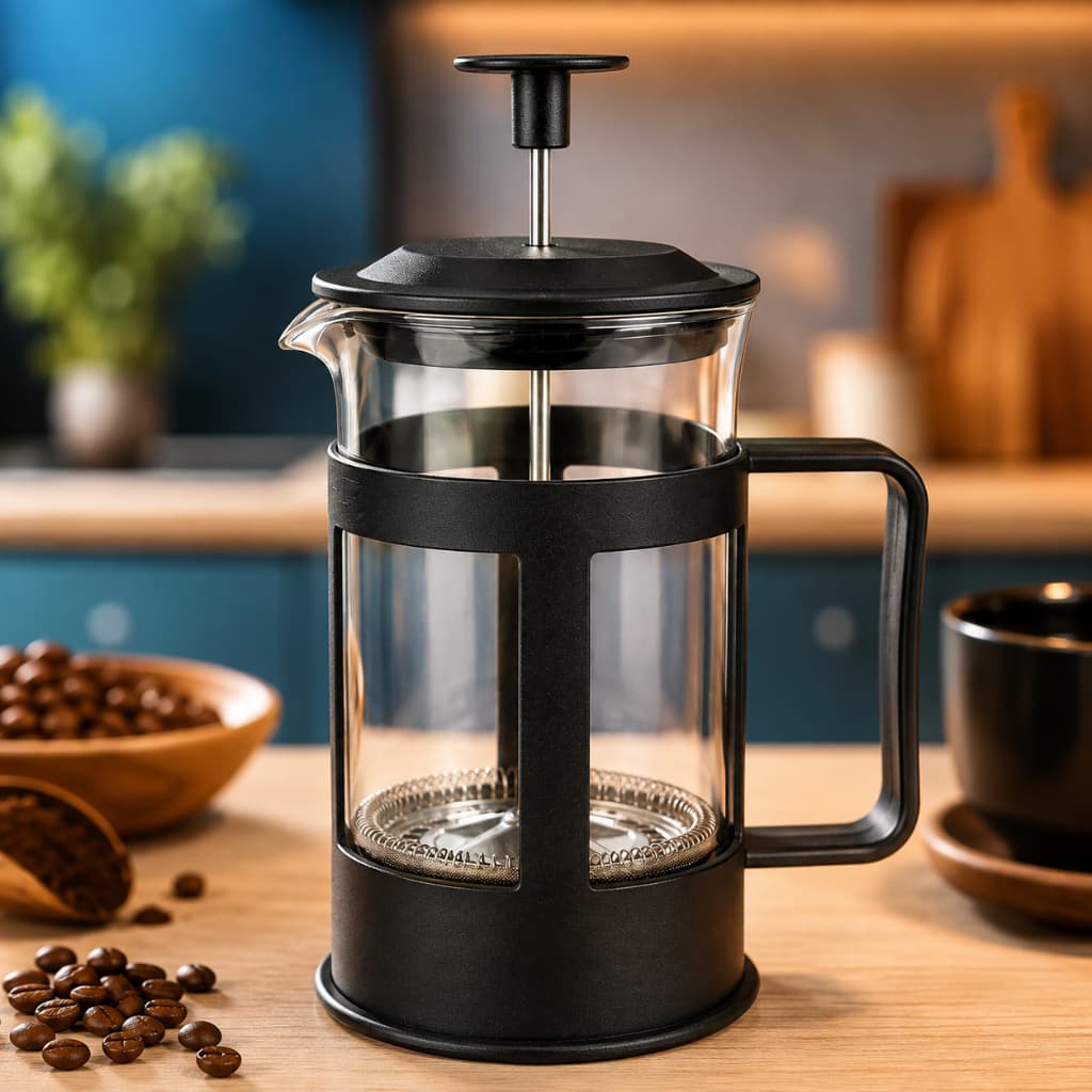 Prensa Francesa Cafeteira 300ml 600ml Vidro Filtro Permanente Café Fratelli Design Premium Gourmet