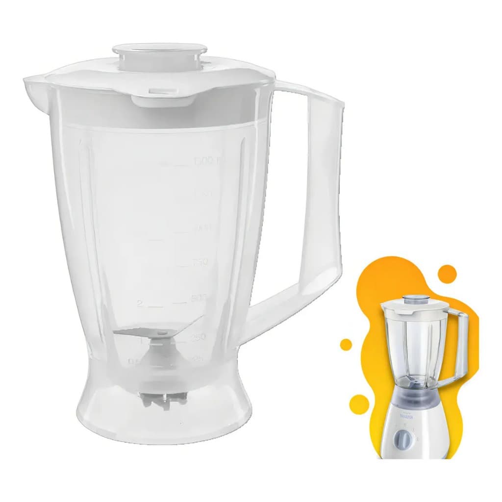 Copo Liquidificador Compatível com Walita Liqfaz/liqart/liqmais/confort/ri 2008 Branco