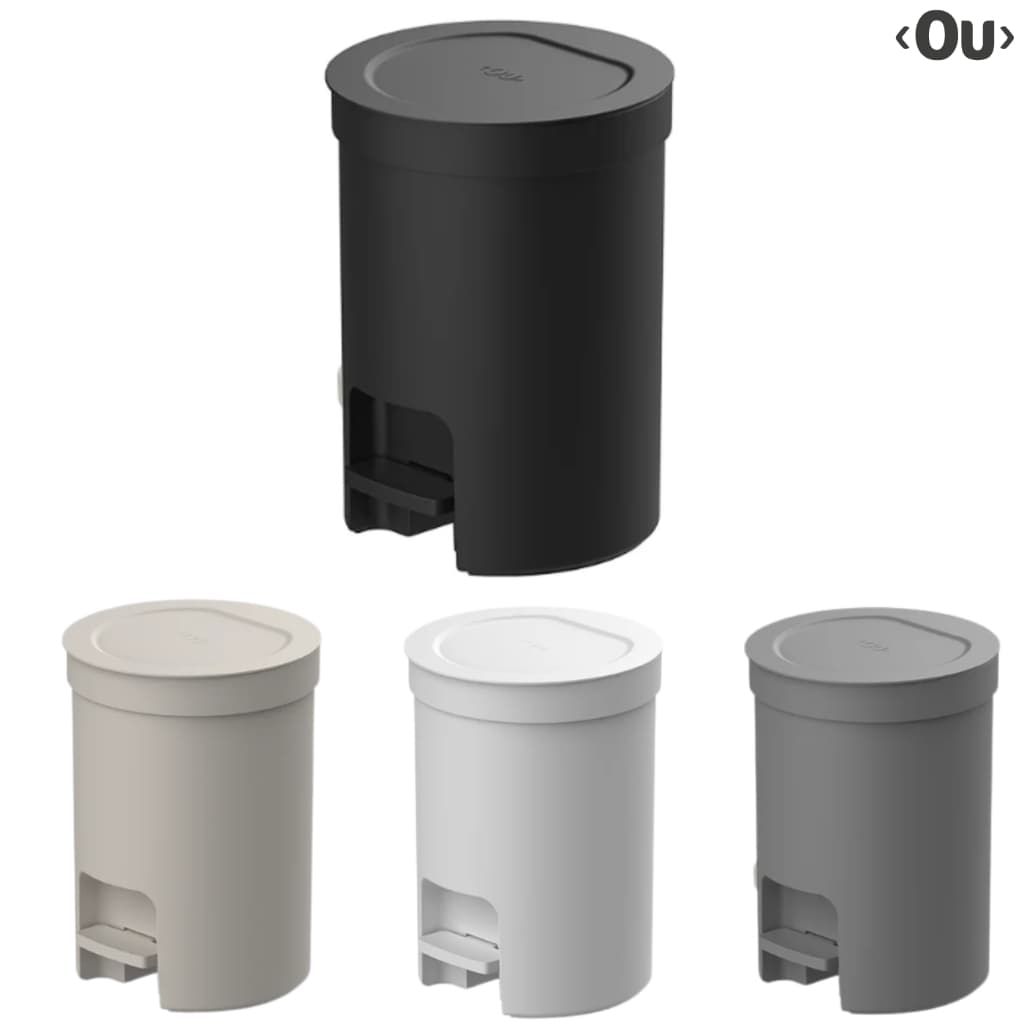 Lixeira de Pedal Trium 12L Redonda Cozinha Banheiro Ou Lançamento