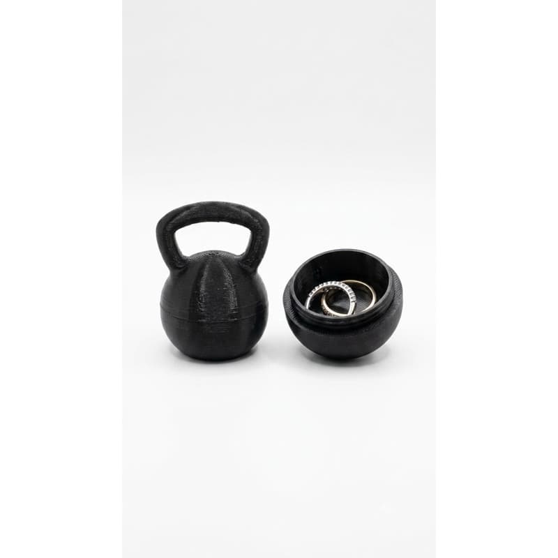 Brinde personalizado kettlebell academia porta anéis aliança / 50 unidades