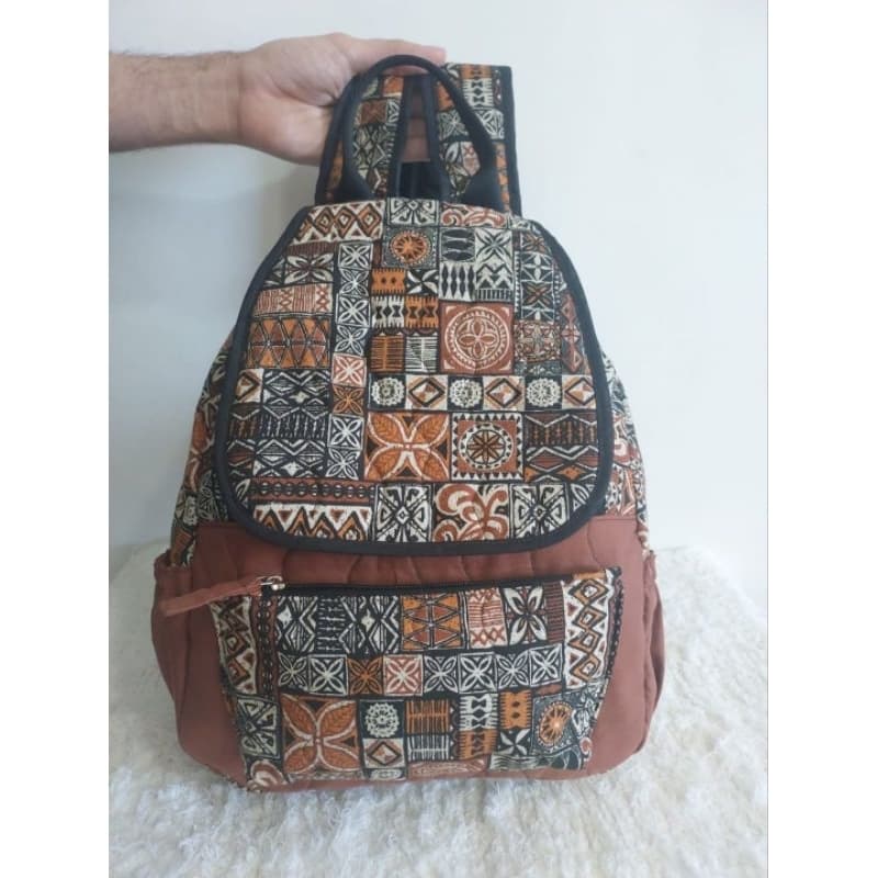 Mochila Urban, Estampa étnico, Mochila de passeio, Bolsa feminina, Mochila de tecido, Mochila artesanal