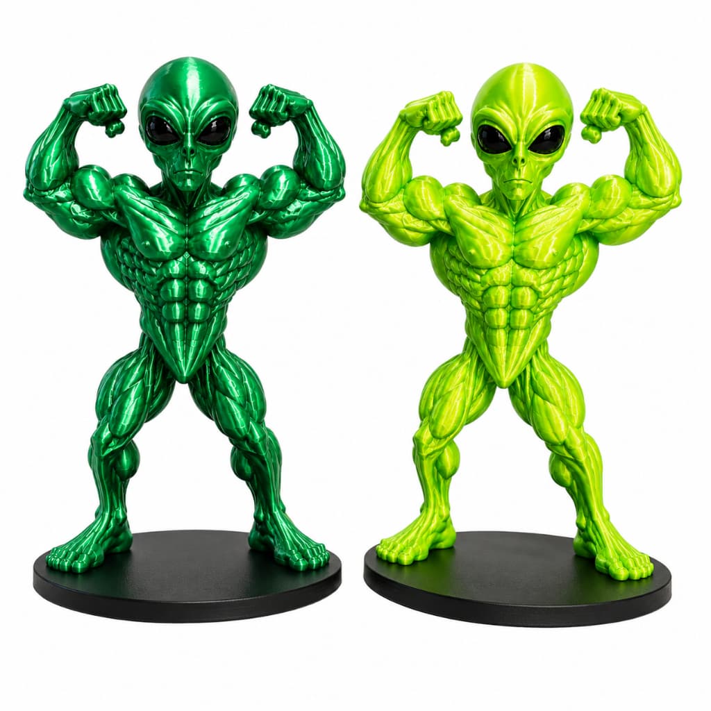 Alienígena Alien  Gigante Forte Maromba Decoração Luxo Academia Et bodybuilder  Alien Fisiculturista