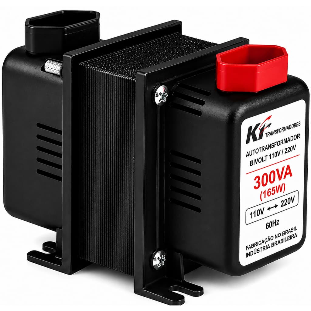 Auto Transformador 300VA Máquina de Costura e Ventilador Conversor Bivolt 110/220v e 220/110v