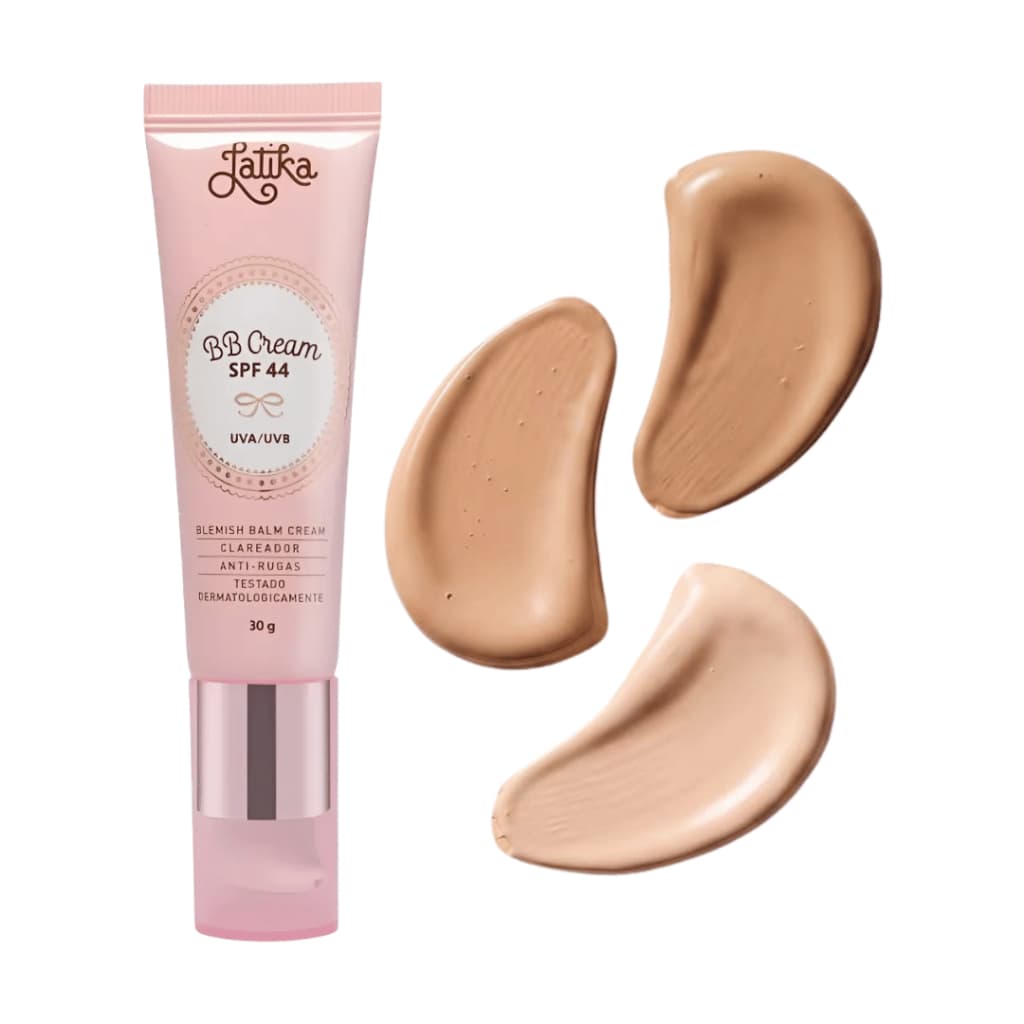 Bb Cream Latika Novo Fps 44 Maquiagem Base Bege Claro - Claro - Bege Médio
