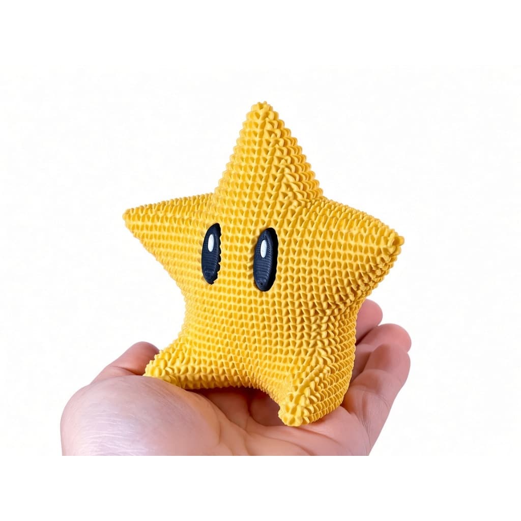 Estrela Super Mario Decorativa