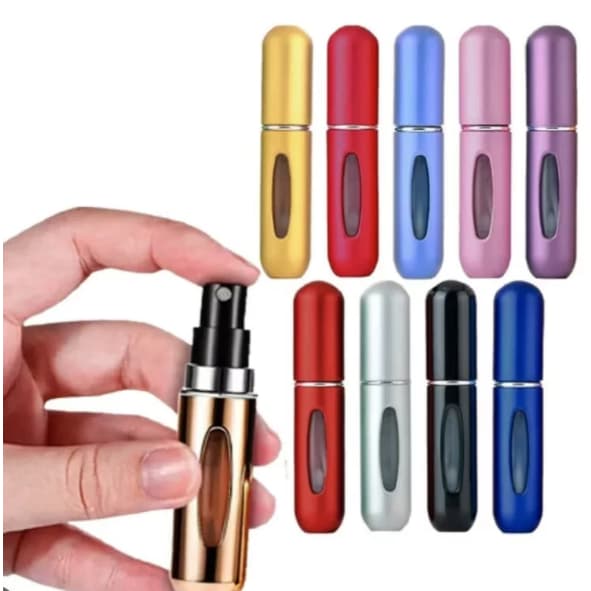 KIT 3/6/12  Pcs Porta Perfume Recarregavel Portatil Spray 5ml