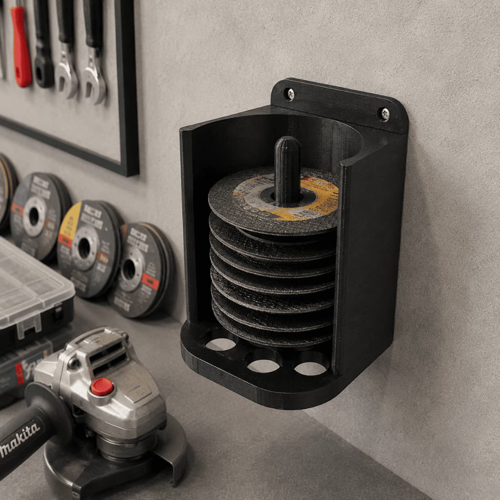 Suporte Organizador para Discos de Esmerilhadeira Angular