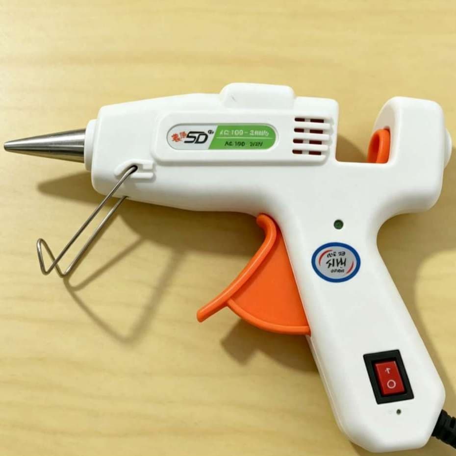 pistola de cola quente botao liga e desliga,01 bivolt para cola fina