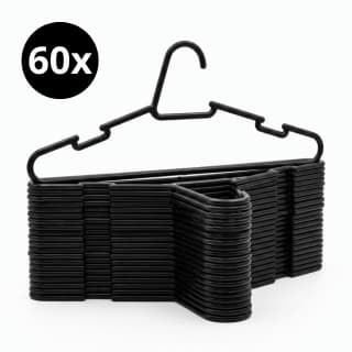 Kit 60 unidades cabide redondo resistente adulto - Kaziva