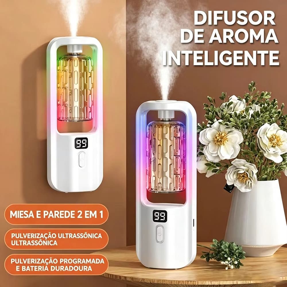 Aromatizador Automática Difusor de Essencia Aroma e Umidificador de Ar Multifuncional alice bijou -E2/F2