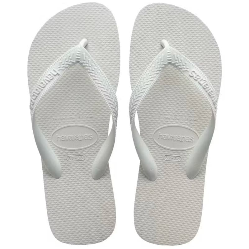 Havaianas Top Chinelo Original Feminino Masculino Branco Unissex Confortável Pares Casual Dia a Dia