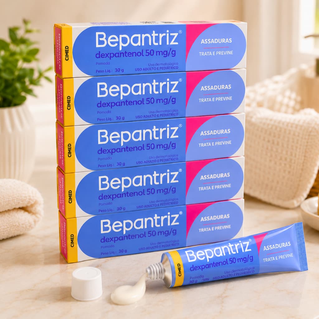 Pomada Assadura Bepantriz Bebê 30g Cicatrizante Ressecamento Vermelhidão Coceira