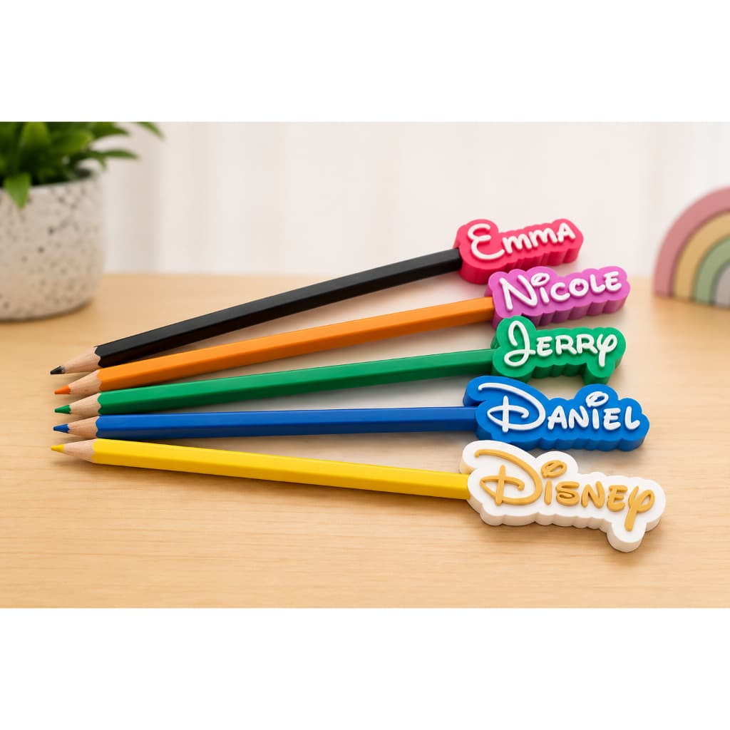 Kit 10 Ponteira De Lápis Personalizada Com Nome