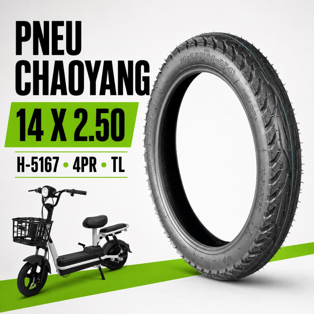 Pneu Bicicleta Elétrica Aro 14x2.5 Scooter Elétrica Original Moto Elétrica Autopropelido