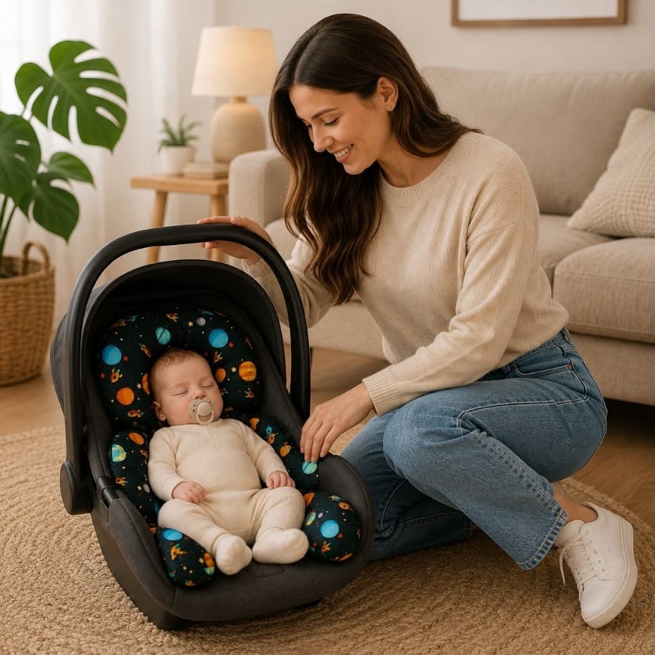 Almofada Para Bebê Conforto Universal - VARIAS ESTAMPAS
