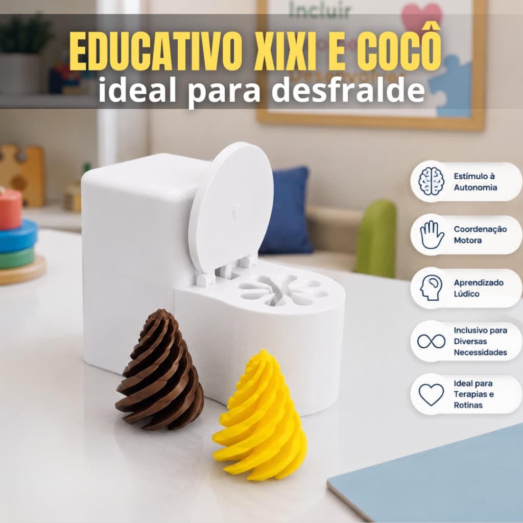 Brinquedo Educativo para Desfralde e Treino do Banheiro Infantil