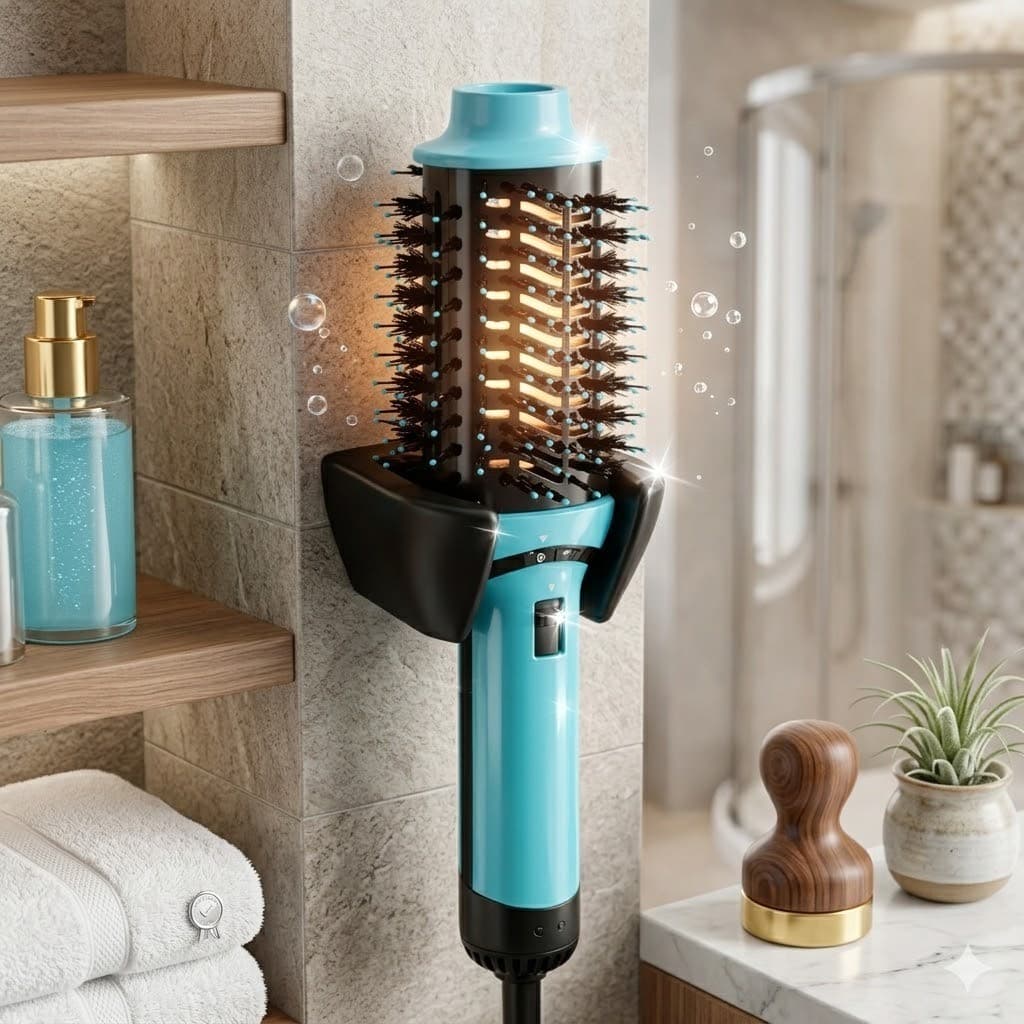 Suporte Para Escova Secadora Elétrica | Organizador Universal De Parede Para Banheiro Quarto