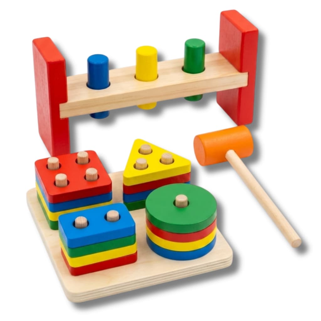 Brinquedos Educativos 2 3 4 Anos de Madeira Sensorial Pedagógico Infantil Menino Menina