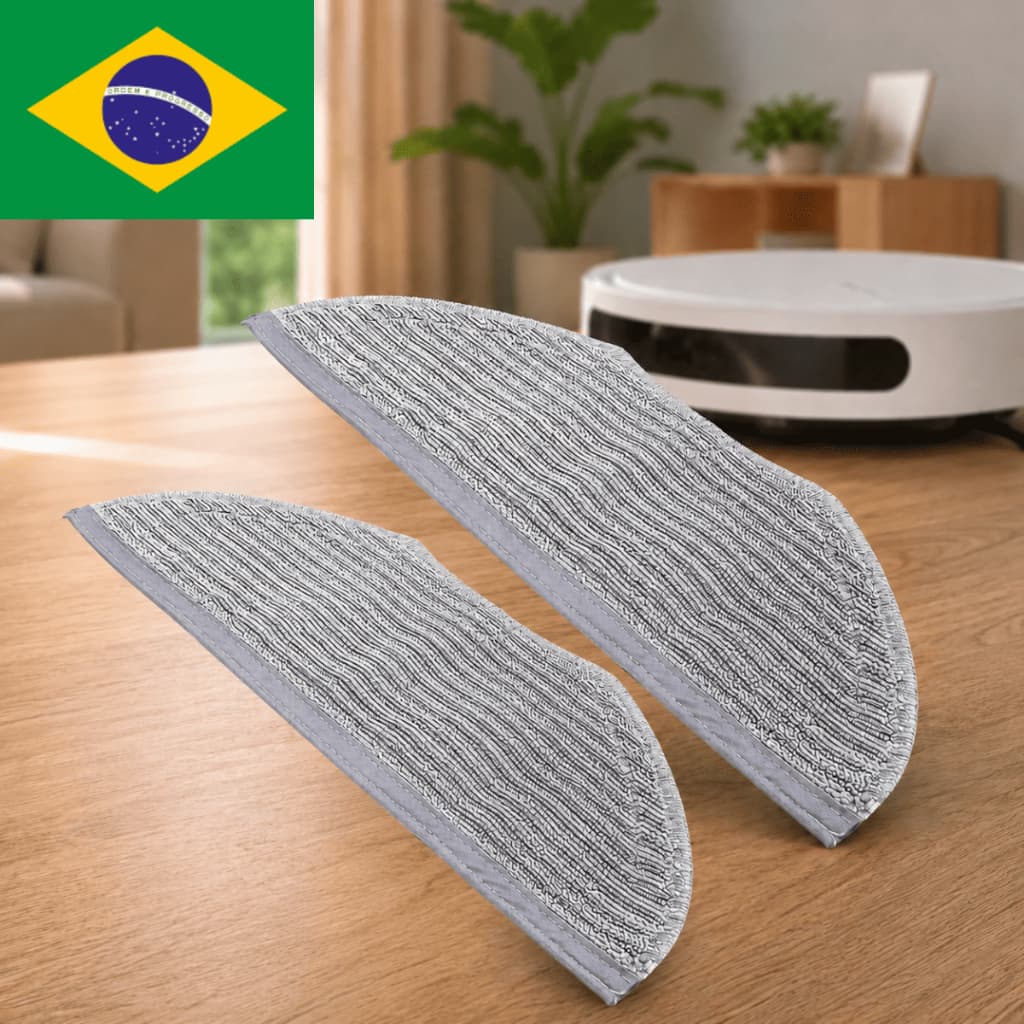 Kit Panos Mop para Robô Aspirador Compatível com Xiaomi S40C S40 H40 Microfibra