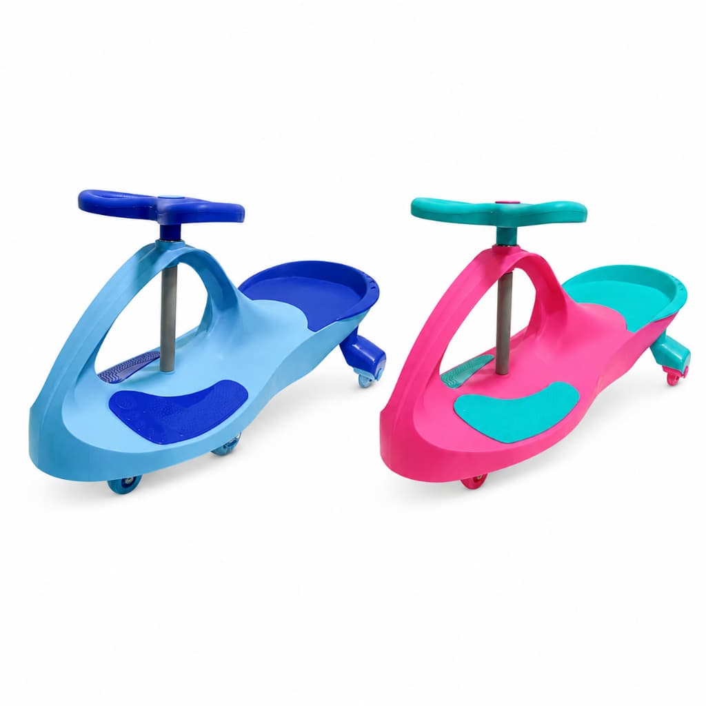 Carrinho Infantil Giratório Rosa Azul Super Car Segurança Diversão