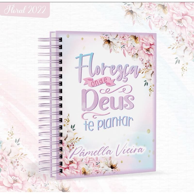 Caderno Versículos Personalizado com Nome 100 folhas A5