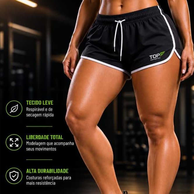 Shorts feminino tactel cintura baixa para praia e esportes: caminhada, corrida e futvôlei, leve e confortável para verão