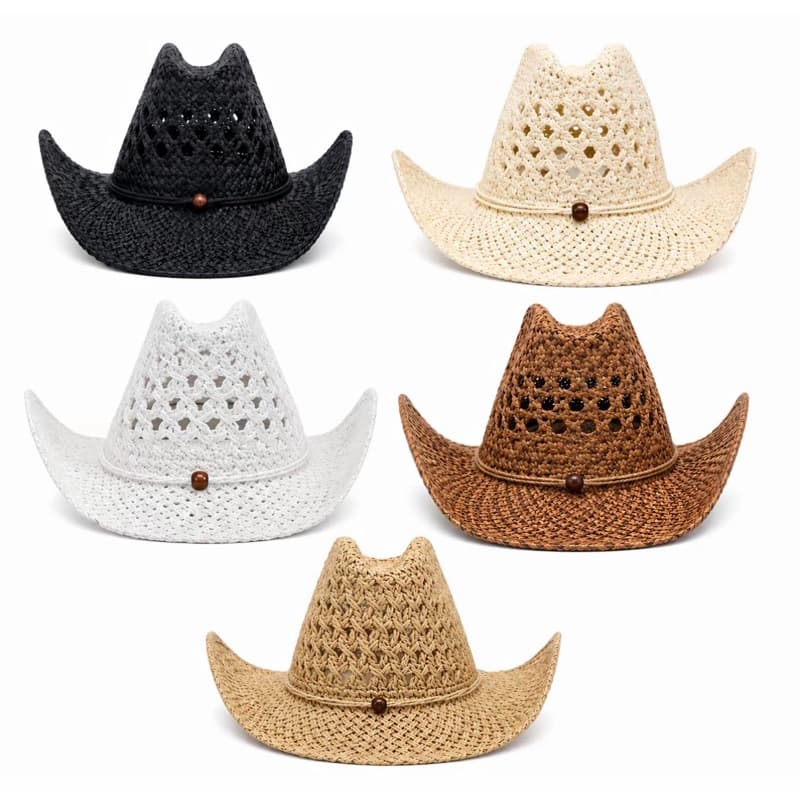 Chapéu Country Virginia Palha Cowboy Estilo Rodeio Sertanejo Moda Praia Feminino