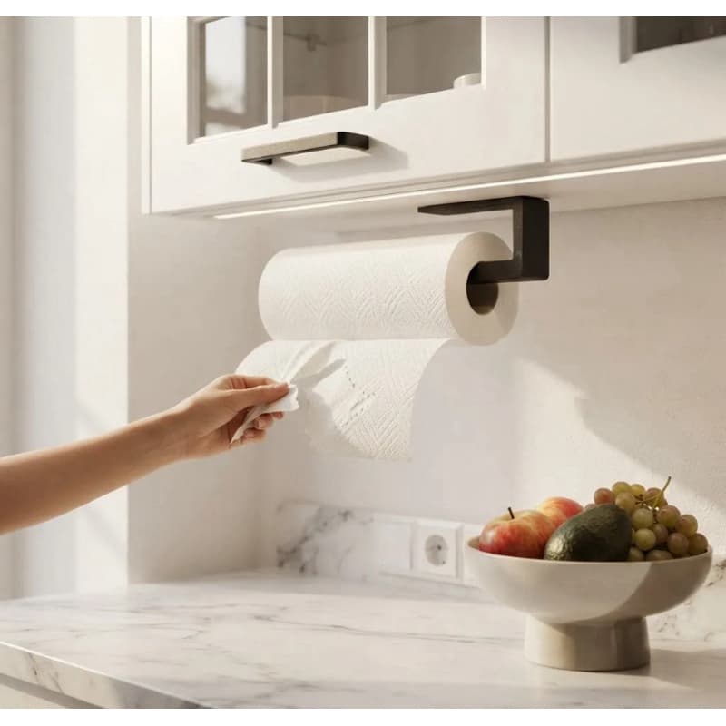 Suporte para papel toalha slim premium parede e armário