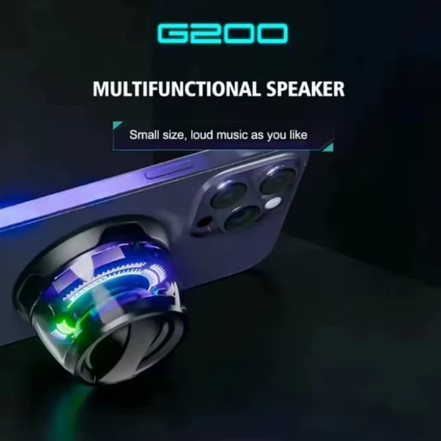 Edificador Hecate G200 Portátil Bluetooth Bluetooth magnético multifuncional mini caixa de som
