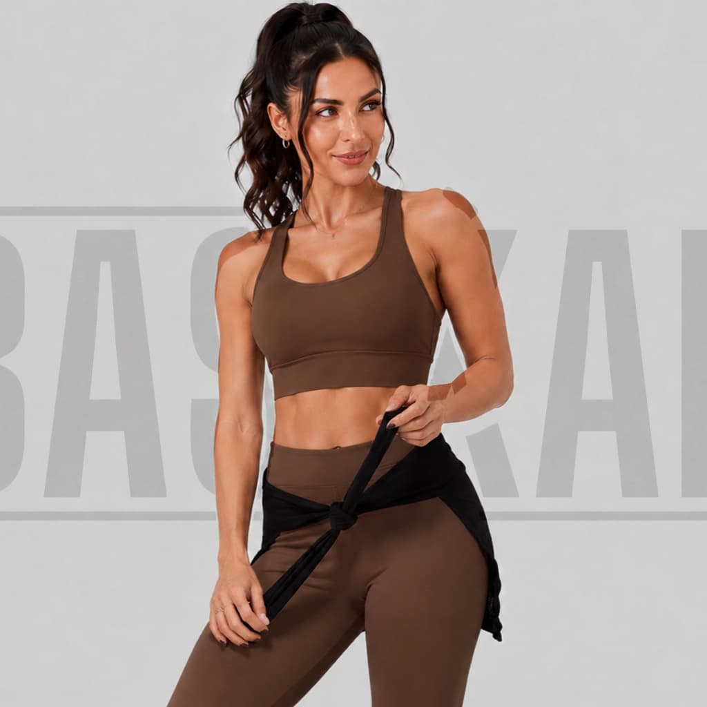 Tapa Bumbum Feminino Fitness Preto Academia Saia Com Faixa Amarração Treino Dry Fit