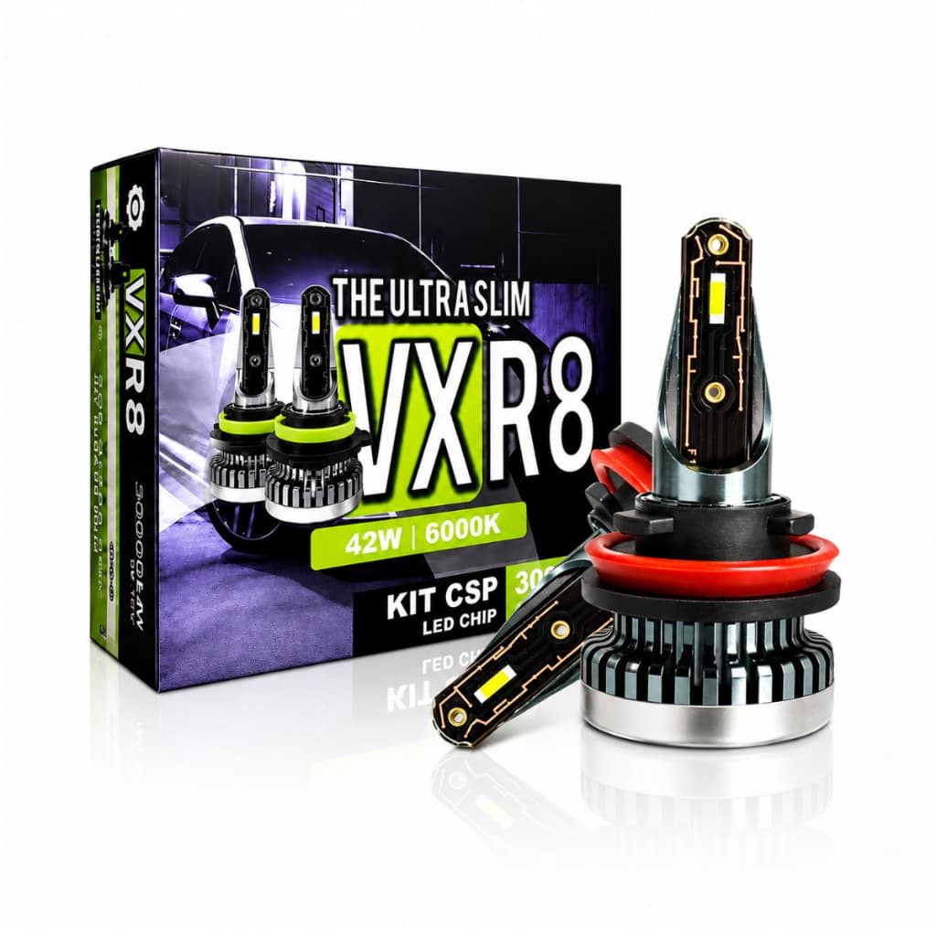 Par Lampada Led F10 H11/H8 Ultra Led Branco 6000k 12v 42w Kit Ultra Led H11 Branco 30000 Lumens