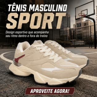 Tênis Masculino Esportivo Confortável para o Dia a Dia