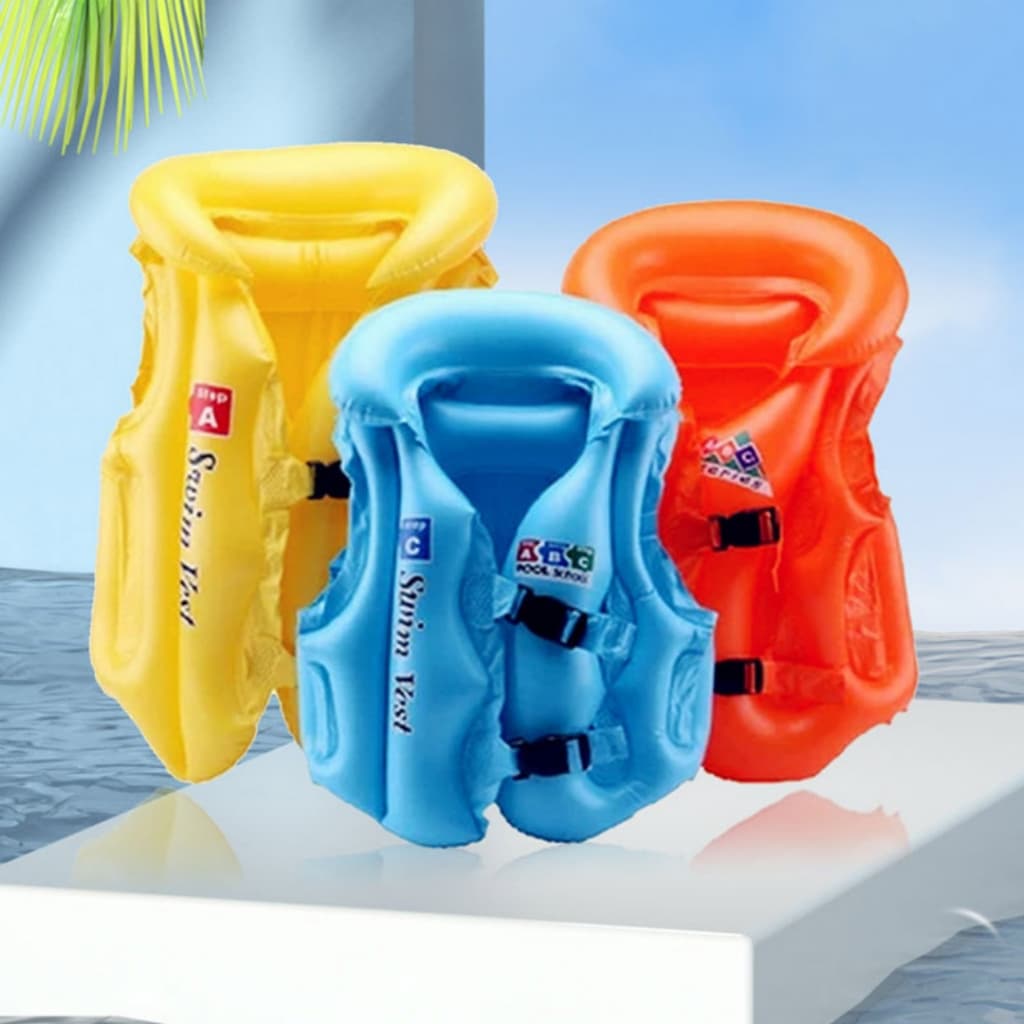 Boia banho A B C Traje colete Colete Inflável Infantil Swing Suit Vest Piscina Praia
