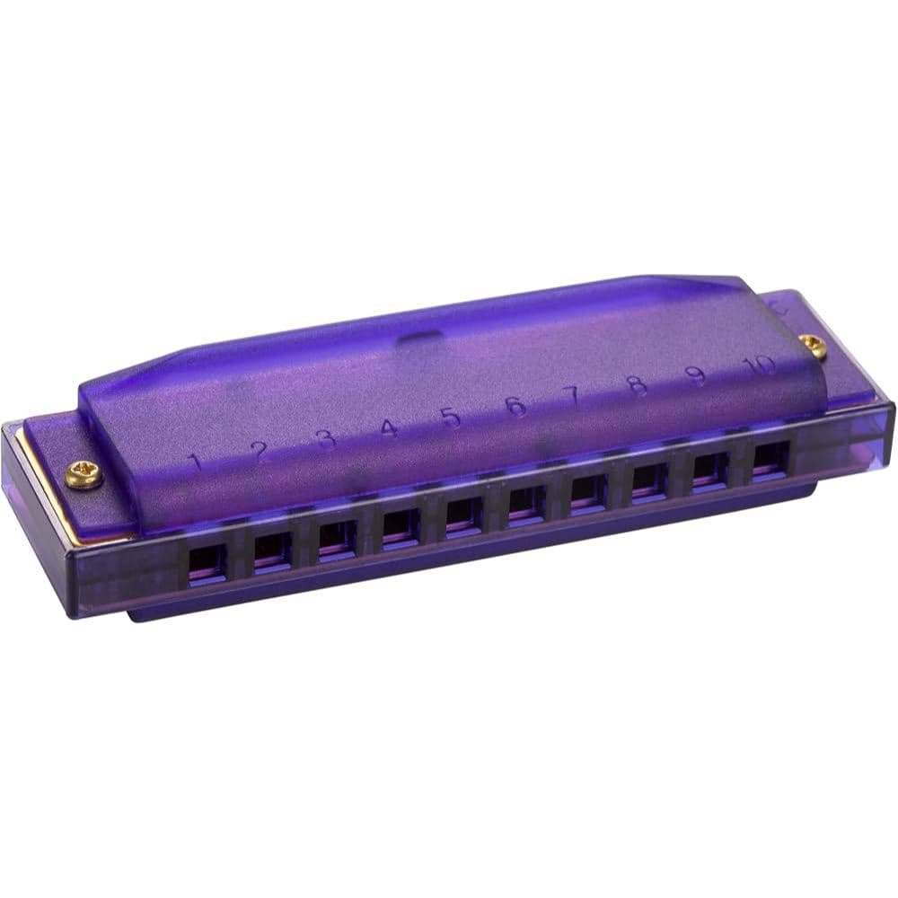 Gaita Harmónica Translucent Harp C (Dó) Roxa Diatônica Gaita de Boca Profissional Gaita Hohner