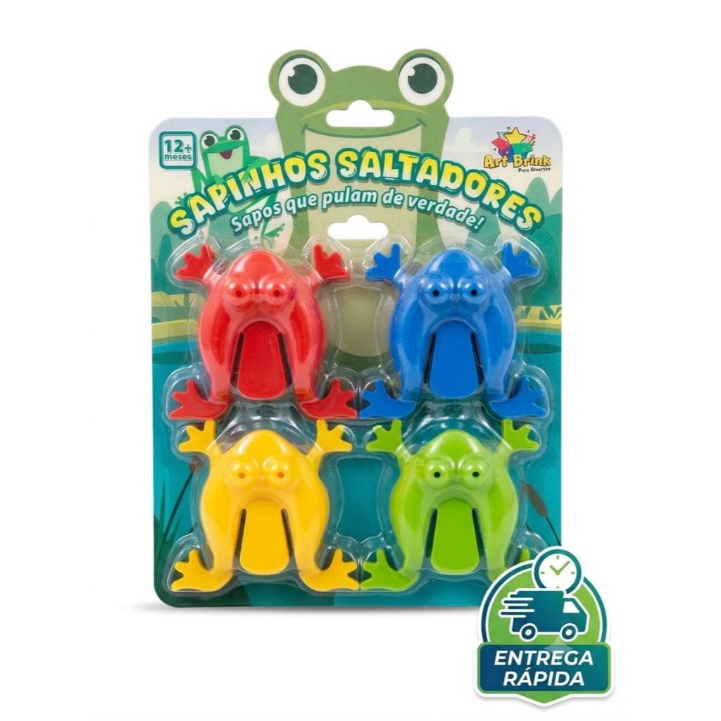 KIT SAPINHOS SALTADORES PULA PULA BRINQUEDO INFANTIL LEMBRANCINHA ANIVERSÁRIO PRENDA DIVERTIDO ART BRINK