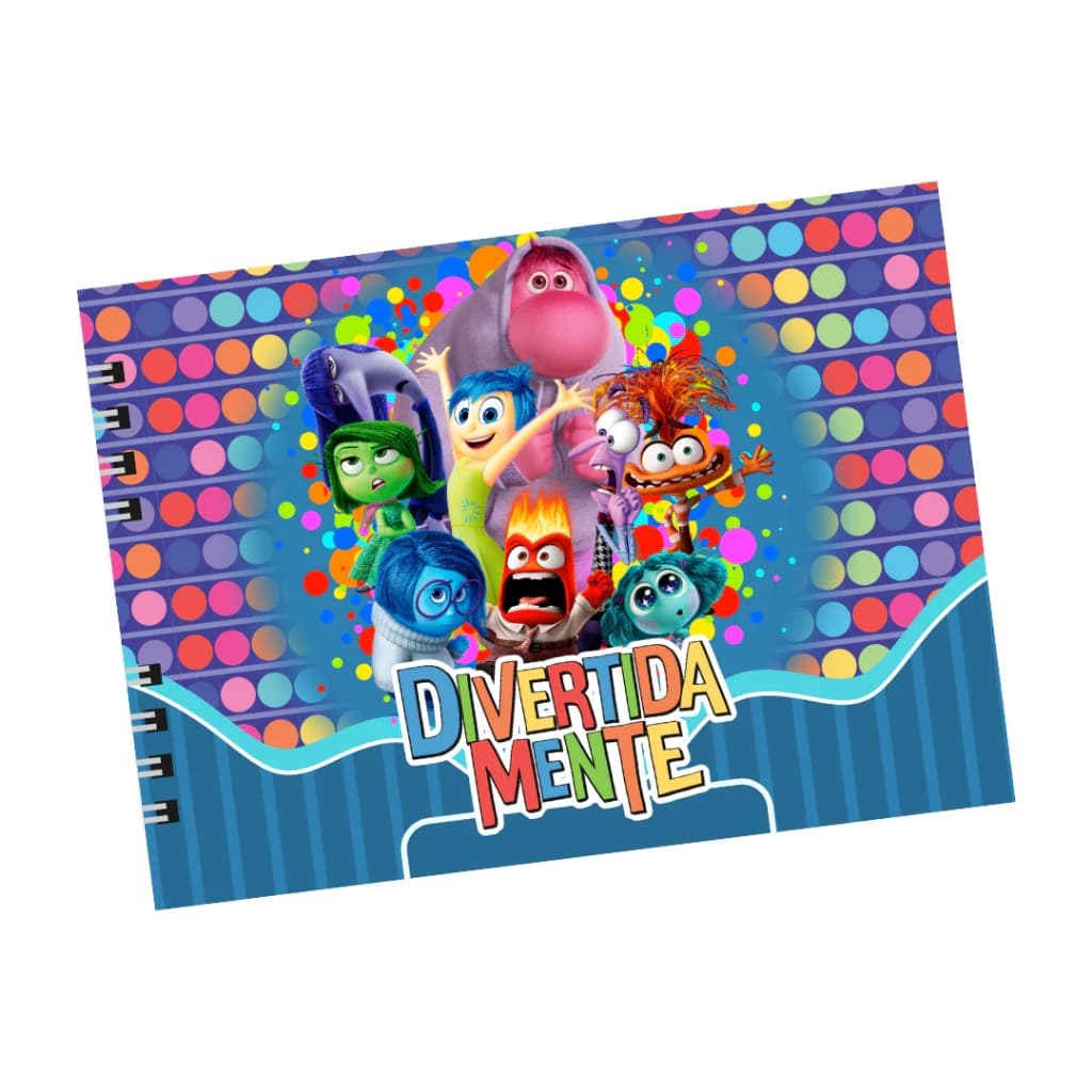 Divertidamente Livro Colorir Capa Dura 50 folhas