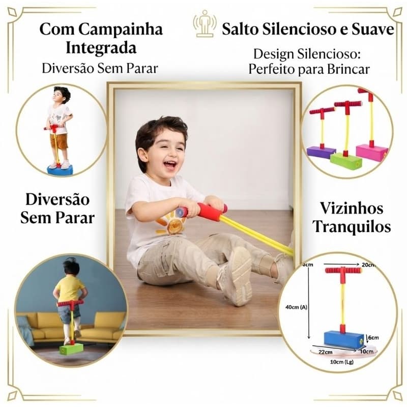 Pula Pula de equilíbrio infantil