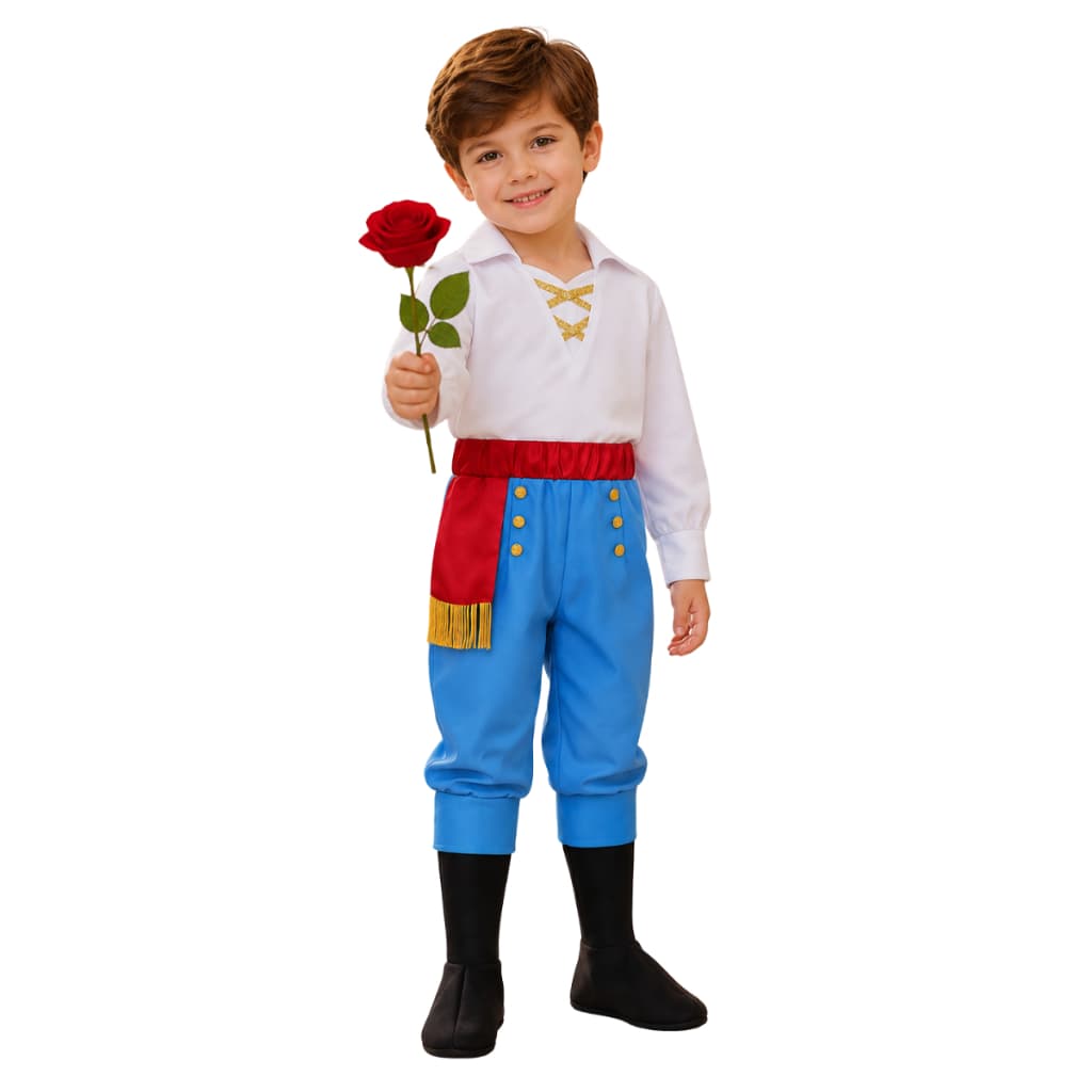 Fantasia Infantil Pequeno Príncipe Realeza Luxo Premium Rei Cosplay Festa Aniversário Teatro Escola
