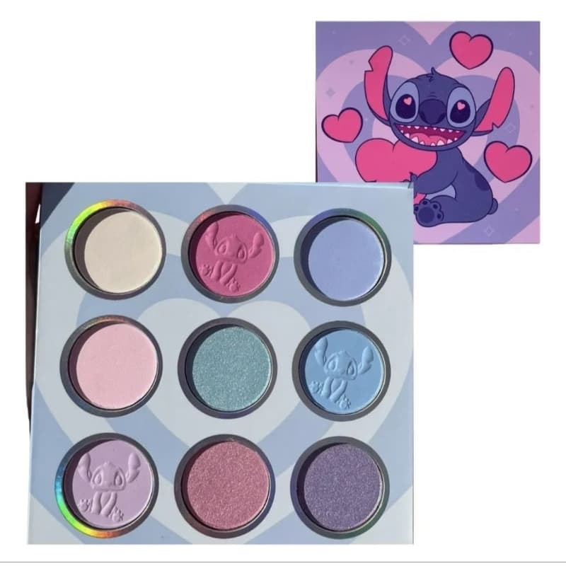 Paleta de Sombra Stitch 9 Cores Infantil e Juvenil.